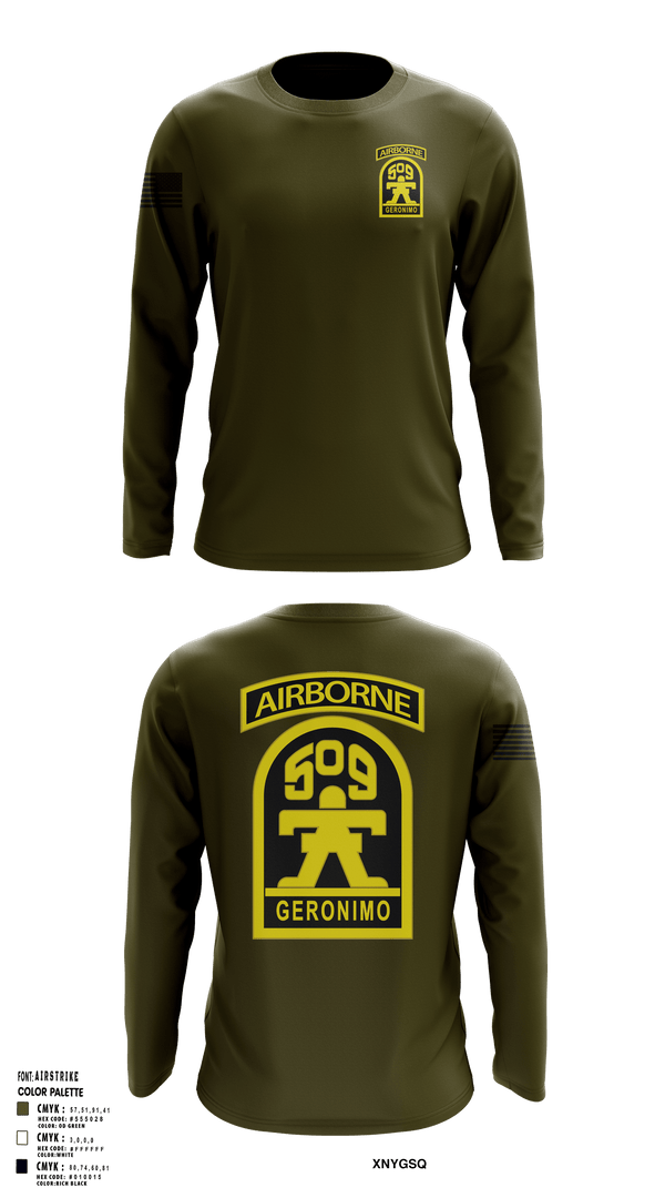 Long Sleeve Performance Shirt, Geronimo, Army, Teamtime, Team time, sublimation, custom sports apparel, team uniforms, spirit wear, spiritwear, sports uniforms, custom shirts, team store, custom team store, fundraiser sports, apparel fundraiser
