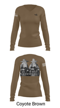 FMTC 37244511 Women's Long Sleeve V-neck Shirt - 17