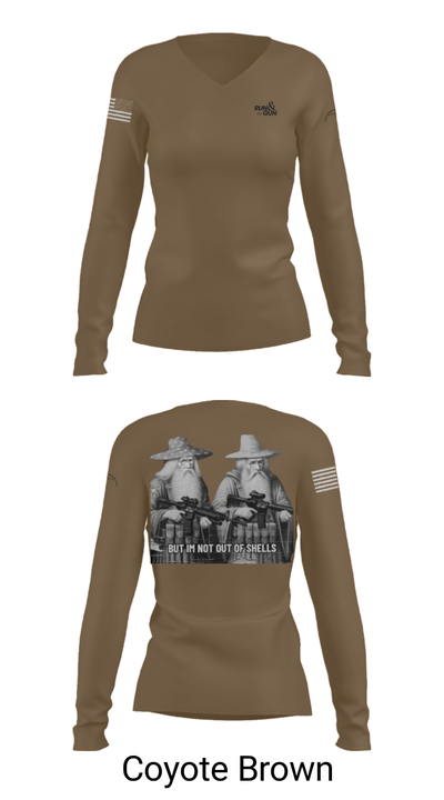 FMTC 37244511 Women's Long Sleeve V-neck Shirt - 17