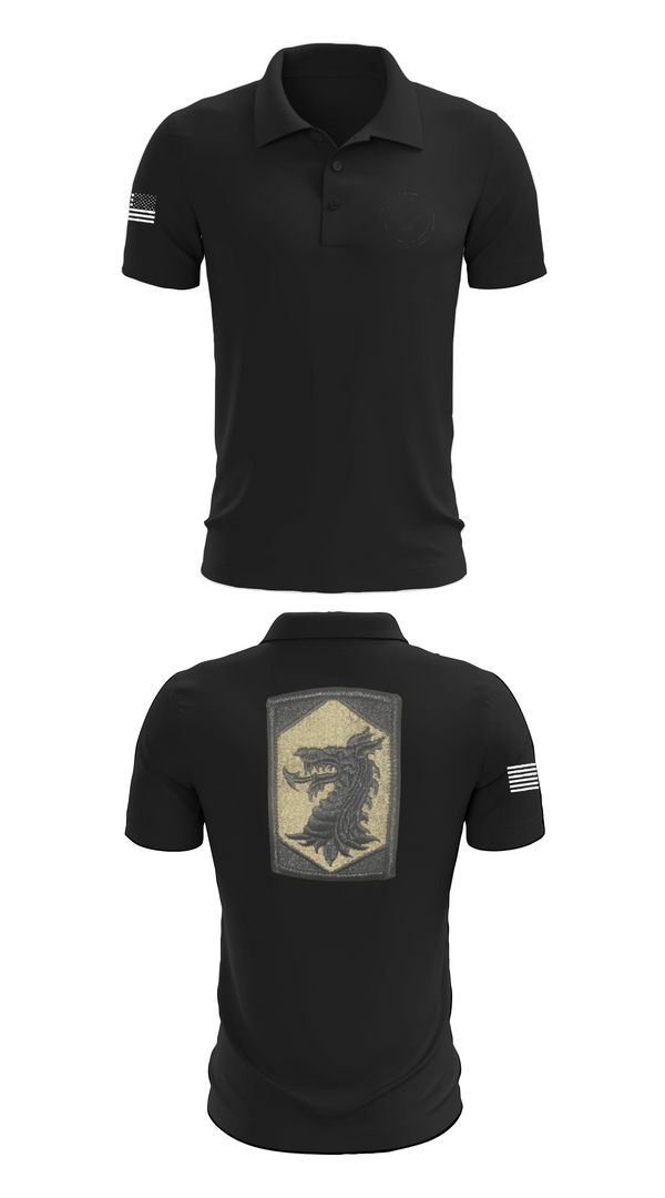 Short Sleeve Performance Polo, 445 Chemical Company, National Guard, Teamtime, Team time, sublimation, custom sports apparel, team uniforms, spirit wear, spiritwear, sports uniforms, custom shirts, team store, custom team store, fundraiser sports, apparel fundraiser