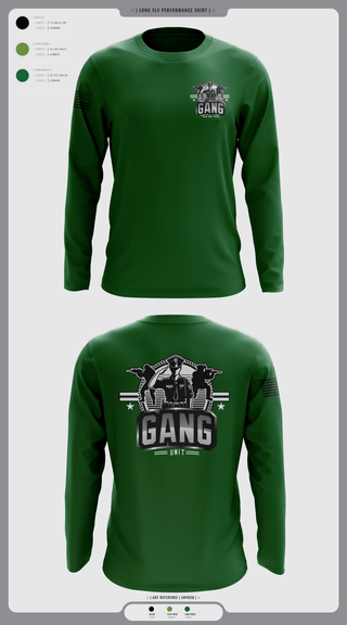 Long Sleeve Performance Shirt, Gang Unit, Police, Teamtime, Team time, sublimation, custom sports apparel, team uniforms, spirit wear, spiritwear, sports uniforms, custom shirts, team store, custom team store, fundraiser sports, apparel fundraiser