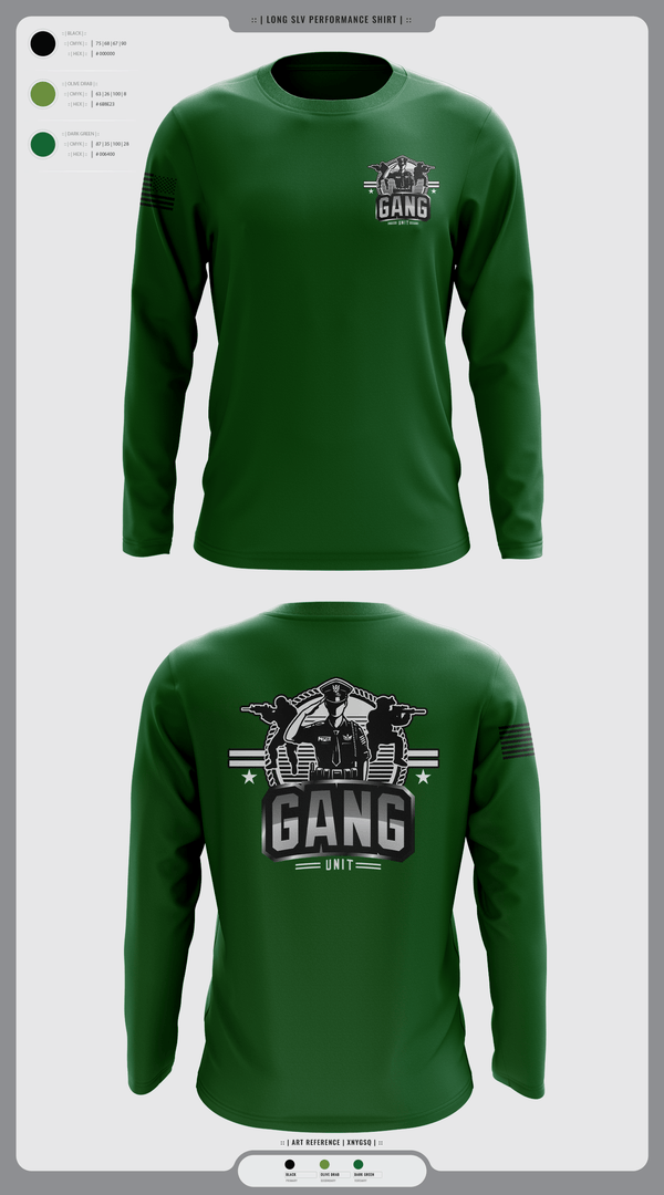 Long Sleeve Performance Shirt, Gang Unit, Police, Teamtime, Team time, sublimation, custom sports apparel, team uniforms, spirit wear, spiritwear, sports uniforms, custom shirts, team store, custom team store, fundraiser sports, apparel fundraiser