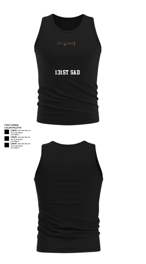 Tank Top, 131st SAD, Army, Teamtime, Team time, sublimation, custom sports apparel, team uniforms, spirit wear, spiritwear, sports uniforms, custom shirts, team store, custom team store, fundraiser sports, apparel fundraiser