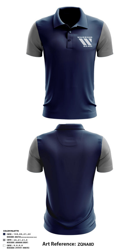 Short Sleeve Performance Polo, Warren Band Boosters, Spirit Store, Teamtime, Team time, sublimation, custom sports apparel, team uniforms, spirit wear, spiritwear, sports uniforms, custom shirts, team store, custom team store, fundraiser sports, apparel fundraiser