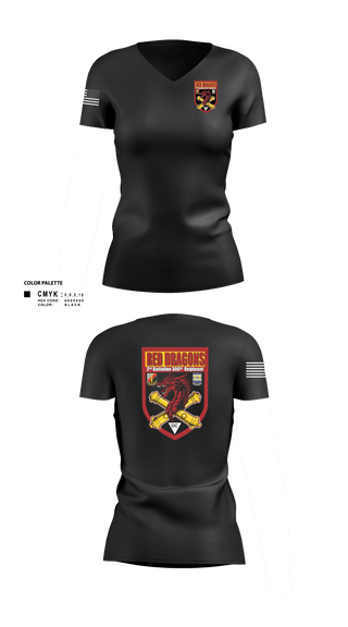 Womens Short Sleeve Vneck Shirt, 2-306th FAR, Army, Teamtime, Team time, sublimation, custom sports apparel, team uniforms, spirit wear, spiritwear, sports uniforms, custom shirts, team store, custom team store, fundraiser sports, apparel fundraiser