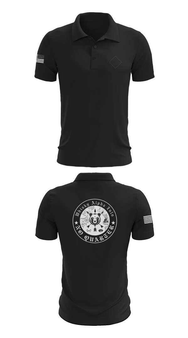 Short Sleeve Performance Polo, Whiskey Alpha Zulu, , Teamtime, Team time, sublimation, custom sports apparel, team uniforms, spirit wear, spiritwear, sports uniforms, custom shirts, team store, custom team store, fundraiser sports, apparel fundraiser