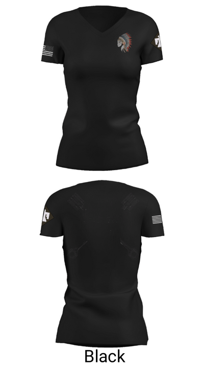 FMS 1, OKARNG 20204603 Women's Short Sleeve V-neck Shirt - 27