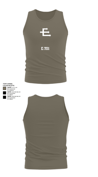Tank Top, E/701, Army, Teamtime, Team time, sublimation, custom sports apparel, team uniforms, spirit wear, spiritwear, sports uniforms, custom shirts, team store, custom team store, fundraiser sports, apparel fundraiser
