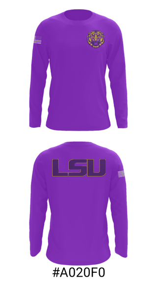 Long Sleeve Performance Shirt, Louisiana State University, Spirit Store, Teamtime, Team time, sublimation, custom sports apparel, team uniforms, spirit wear, spiritwear, sports uniforms, custom shirts, team store, custom team store, fundraiser sports, apparel fundraiser