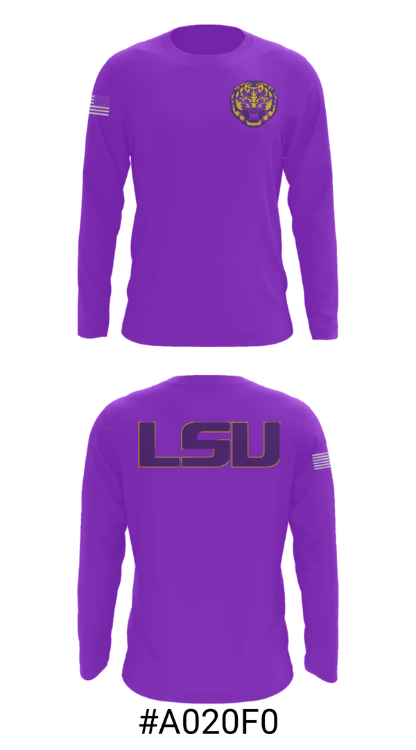 Long Sleeve Performance Shirt, Louisiana State University, Spirit Store, Teamtime, Team time, sublimation, custom sports apparel, team uniforms, spirit wear, spiritwear, sports uniforms, custom shirts, team store, custom team store, fundraiser sports, apparel fundraiser