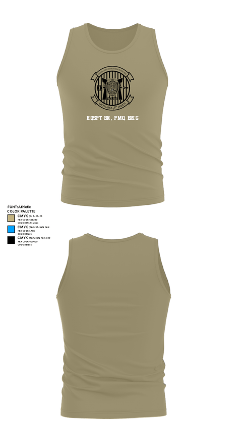 Tank Top, HQSPT Bn, PMO, Brig, Marines, Teamtime, Team time, sublimation, custom sports apparel, team uniforms, spirit wear, spiritwear, sports uniforms, custom shirts, team store, custom team store, fundraiser sports, apparel fundraiser