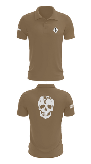 Short Sleeve Performance Polo, 3/7 Kilo 3rd, Marines, Teamtime, Team time, sublimation, custom sports apparel, team uniforms, spirit wear, spiritwear, sports uniforms, custom shirts, team store, custom team store, fundraiser sports, apparel fundraiser