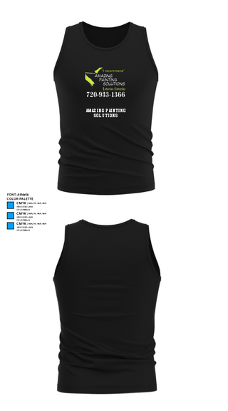 Tank Top, Amazing Painting Solutions, , Teamtime, Team time, sublimation, custom sports apparel, team uniforms, spirit wear, spiritwear, sports uniforms, custom shirts, team store, custom team store, fundraiser sports, apparel fundraiser