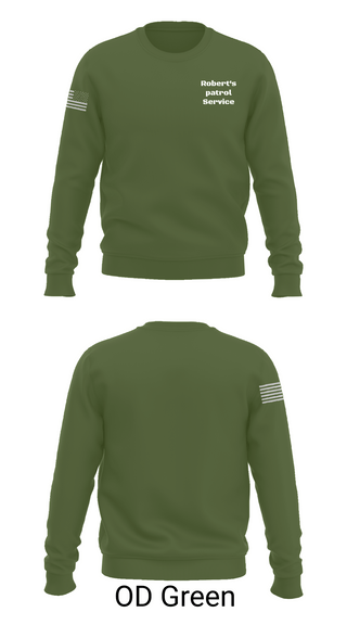 Crew Neck Sweatshirt, Robert's patrol Service, Police, Teamtime, Team time, sublimation, custom sports apparel, team uniforms, spirit wear, spiritwear, sports uniforms, custom shirts, team store, custom team store, fundraiser sports, apparel fundraiser