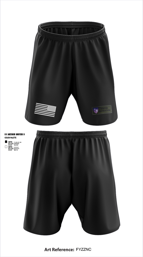 Athletic Shorts With Pockets, NATO Winter Instructor Course, , Teamtime, Team time, sublimation, custom sports apparel, team uniforms, spirit wear, spiritwear, sports uniforms, custom shirts, team store, custom team store, fundraiser sports, apparel fundraiser