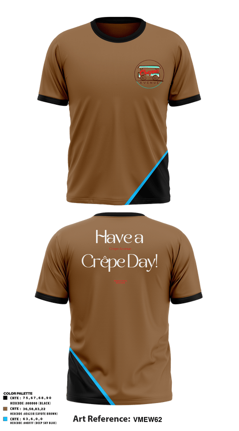 Short Sleeve Performance Shirt, Crepe Avenue, , Teamtime, Team time, sublimation, custom sports apparel, team uniforms, spirit wear, spiritwear, sports uniforms, custom shirts, team store, custom team store, fundraiser sports, apparel fundraiser