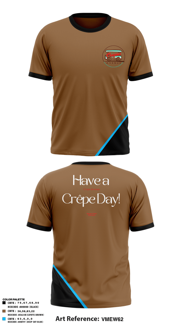 Short Sleeve Performance Shirt, Crepe Avenue, , Teamtime, Team time, sublimation, custom sports apparel, team uniforms, spirit wear, spiritwear, sports uniforms, custom shirts, team store, custom team store, fundraiser sports, apparel fundraiser