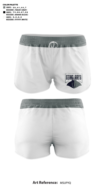 Coastal Academy High School Cheer 84548138 Women's Shorts - 41