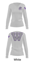 Walnut Middle School 47945312 Women's Long Sleeve V-neck Shirt - 16