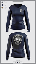 Hartford Police Department 37049516 Women's Long Sleeve V-neck Shirt -1 2