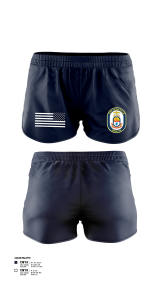 Womens Shorts, Uss Gonzalez, Navy, Teamtime, Team time, sublimation, custom sports apparel, team uniforms, spirit wear, spiritwear, sports uniforms, custom shirts, team store, custom team store, fundraiser sports, apparel fundraiser