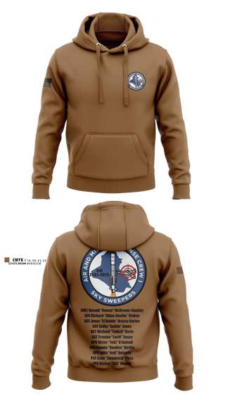 Hoodie, Bravo Battery, 4th Battalion, 3rd Air Defense Artillery Regiment, Army, Teamtime, Team time, sublimation, custom sports apparel, team uniforms, spirit wear, spiritwear, sports uniforms, custom shirts, team store, custom team store, fundraiser sports, apparel fundraiser