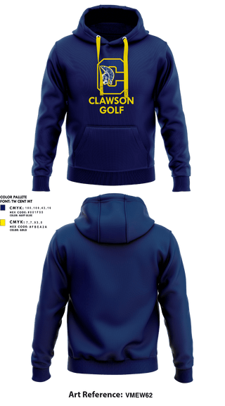 Hoodie, Clawson High School Golf, Golf, Teamtime, Team time, sublimation, custom sports apparel, team uniforms, spirit wear, spiritwear, sports uniforms, custom shirts, team store, custom team store, fundraiser sports, apparel fundraiser