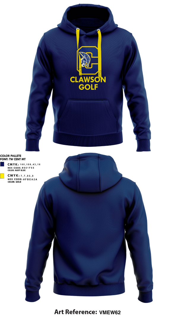 Hoodie, Clawson High School Golf, Golf, Teamtime, Team time, sublimation, custom sports apparel, team uniforms, spirit wear, spiritwear, sports uniforms, custom shirts, team store, custom team store, fundraiser sports, apparel fundraiser