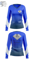 Pro-Lux Tile & Stone Women's Long Sleeve V-neck Shirt - 1