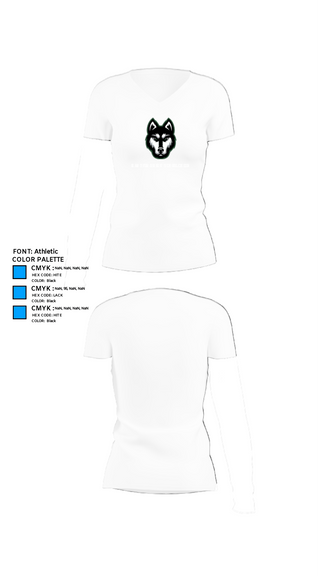 Womens Short Sleeve Vneck Shirt, Hartford High School Cheer, Cheer, Teamtime, Team time, sublimation, custom sports apparel, team uniforms, spirit wear, spiritwear, sports uniforms, custom shirts, team store, custom team store, fundraiser sports, apparel fundraiser