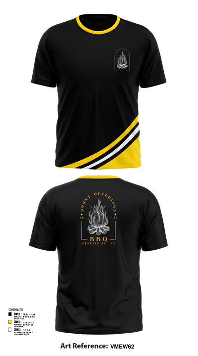 Burnt Offerings BBQ 13520316 Short Sleeve Performance Shirt - 126
