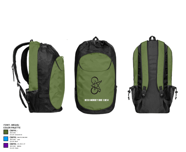 Gear Bag, Beer Monkey Bike Crew, Cycling, Teamtime, Team time, sublimation, custom sports apparel, team uniforms, spirit wear, spiritwear, sports uniforms, custom shirts, team store, custom team store, fundraiser sports, apparel fundraiser
