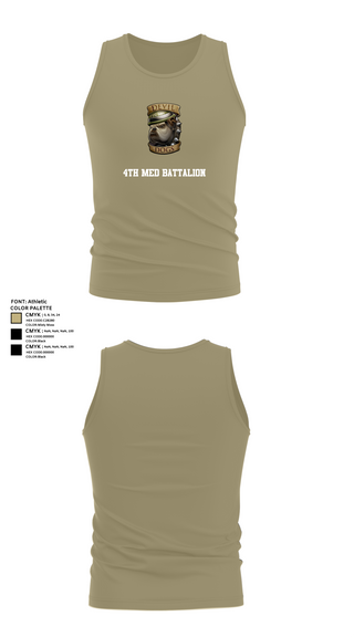 Tank Top, 4th Med Battalion, Marines, Teamtime, Team time, sublimation, custom sports apparel, team uniforms, spirit wear, spiritwear, sports uniforms, custom shirts, team store, custom team store, fundraiser sports, apparel fundraiser