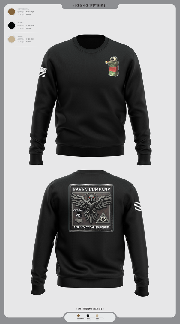 Crew Neck Sweatshirt, RAVEN, , Teamtime, Team time, sublimation, custom sports apparel, team uniforms, spirit wear, spiritwear, sports uniforms, custom shirts, team store, custom team store, fundraiser sports, apparel fundraiser