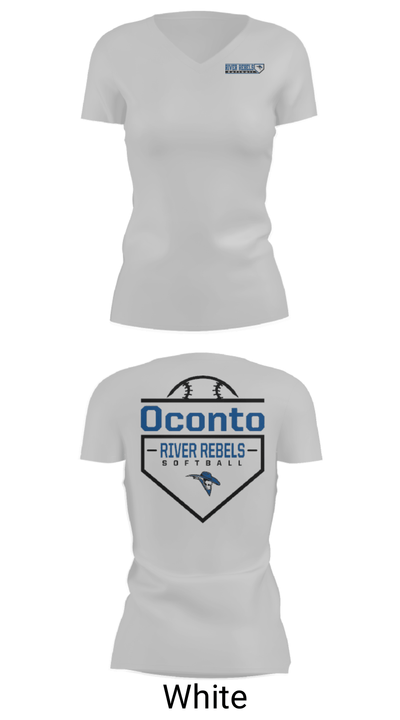 Oconto 23745776 Women's Short Sleeve V-neck Shirt - 7