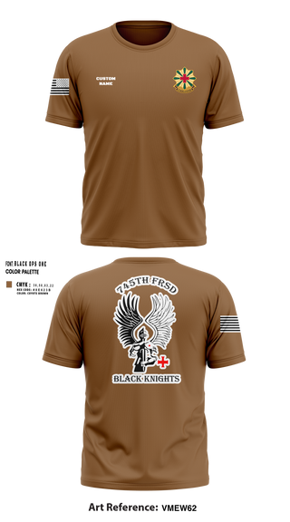 Short Sleeve Performance Shirt, 745th Forward Resuscitative Surgical Detachment, Army, Teamtime, Team time, sublimation, custom sports apparel, team uniforms, spirit wear, spiritwear, sports uniforms, custom shirts, team store, custom team store, fundraiser sports, apparel fundraiser