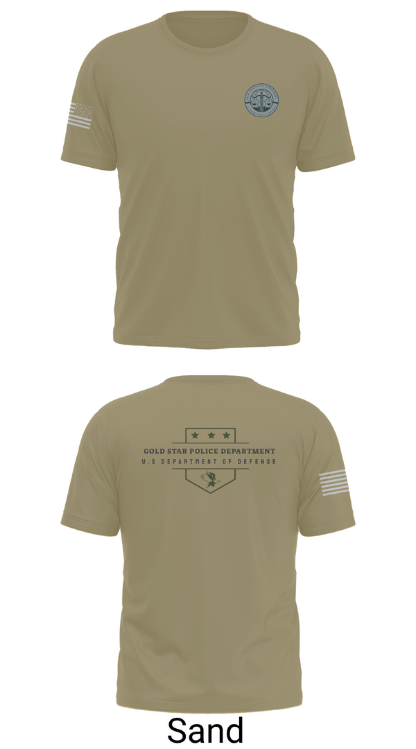 Old School Cotton Feel Shirt, GOLD STAR POLICE DEPARTMENT, , Teamtime, Team time, sublimation, custom sports apparel, team uniforms, spirit wear, spiritwear, sports uniforms, custom shirts, team store, custom team store, fundraiser sports, apparel fundraiser