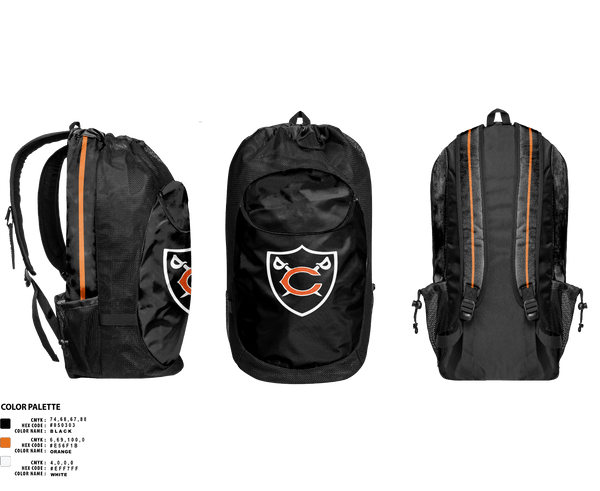 Gear Bag, Coldwater Cavaliers, Wrestling, Teamtime, Team time, sublimation, custom sports apparel, team uniforms, spirit wear, spiritwear, sports uniforms, custom shirts, team store, custom team store, fundraiser sports, apparel fundraiser