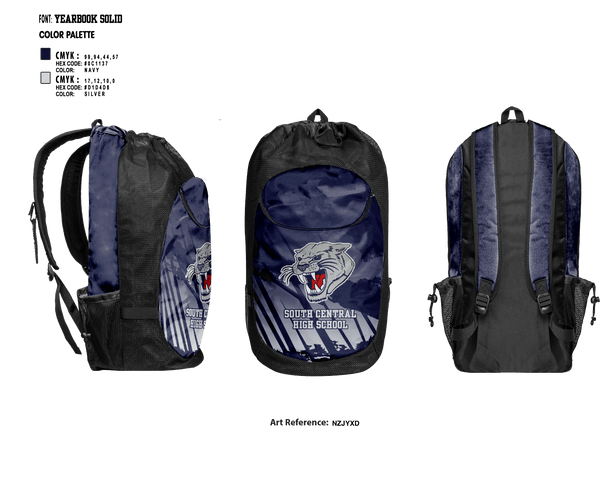 Gear Bag, South Central High School Basketball, Women's Basketball, Teamtime, Team time, sublimation, custom sports apparel, team uniforms, spirit wear, spiritwear, sports uniforms, custom shirts, team store, custom team store, fundraiser sports, apparel fundraiser