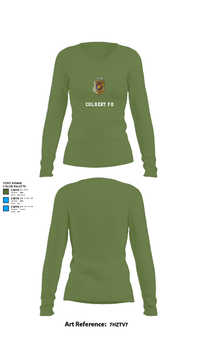 Colbert PD 2258383 Women's Long Sleeve V-neck Shirt - 40