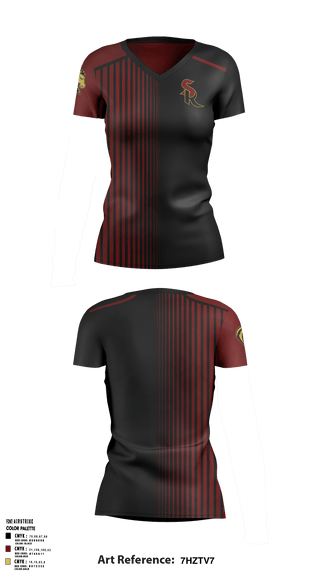 Womens Short Sleeve Vneck Shirt, Shadow Ridge High School Badminton, Spirit Store, Teamtime, Team time, sublimation, custom sports apparel, team uniforms, spirit wear, spiritwear, sports uniforms, custom shirts, team store, custom team store, fundraiser sports, apparel fundraiser