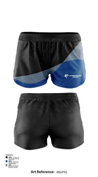 Womens Shorts, Hammerheads Racing, Spirit Store, Teamtime, Team time, sublimation, custom sports apparel, team uniforms, spirit wear, spiritwear, sports uniforms, custom shirts, team store, custom team store, fundraiser sports, apparel fundraiser