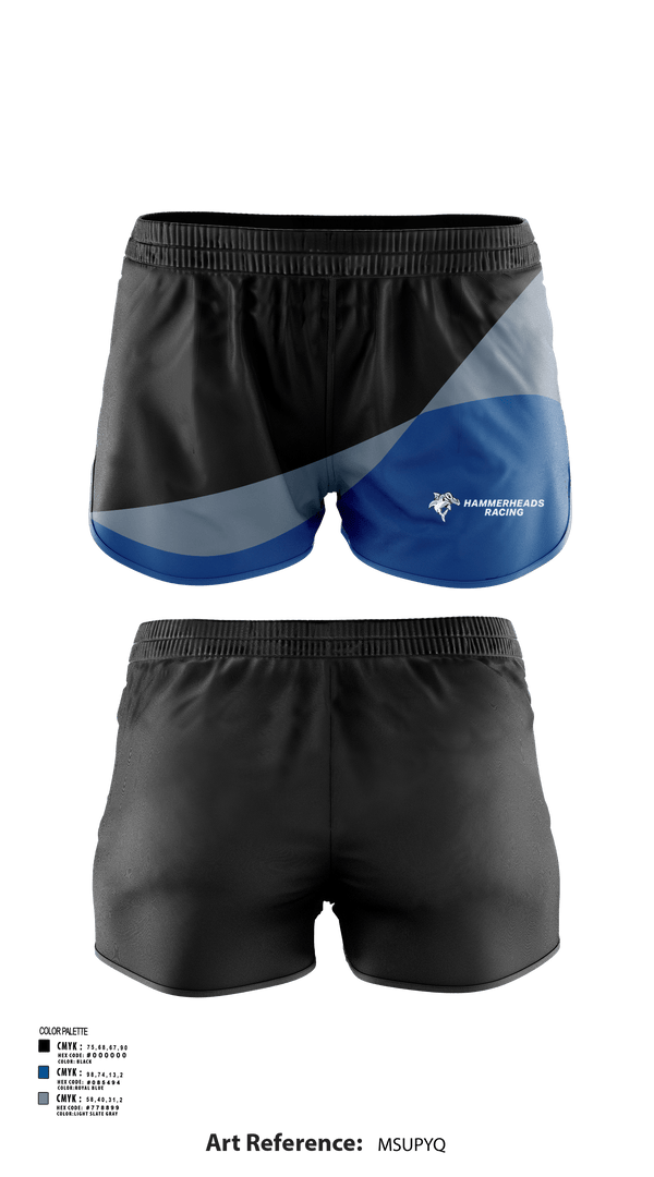Womens Shorts, Hammerheads Racing, Spirit Store, Teamtime, Team time, sublimation, custom sports apparel, team uniforms, spirit wear, spiritwear, sports uniforms, custom shirts, team store, custom team store, fundraiser sports, apparel fundraiser