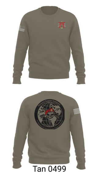 Crew Neck Sweatshirt, FSC 1-1SFG, Army, Teamtime, Team time, sublimation, custom sports apparel, team uniforms, spirit wear, spiritwear, sports uniforms, custom shirts, team store, custom team store, fundraiser sports, apparel fundraiser