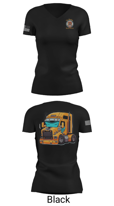 Rookies new school 6567308 Women's Short Sleeve V-neck Shirt - 38