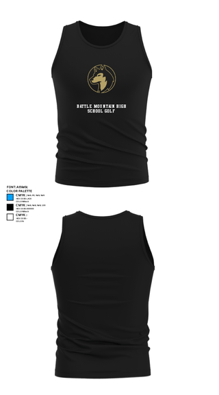 Tank Top, Battle Mountain High School Golf, Golf, Teamtime, Team time, sublimation, custom sports apparel, team uniforms, spirit wear, spiritwear, sports uniforms, custom shirts, team store, custom team store, fundraiser sports, apparel fundraiser