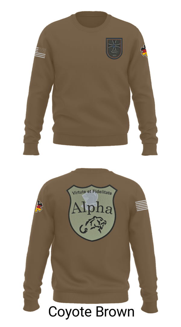 Crew Neck Sweatshirt, 4./401 PzGrenBtl, Army, Teamtime, Team time, sublimation, custom sports apparel, team uniforms, spirit wear, spiritwear, sports uniforms, custom shirts, team store, custom team store, fundraiser sports, apparel fundraiser