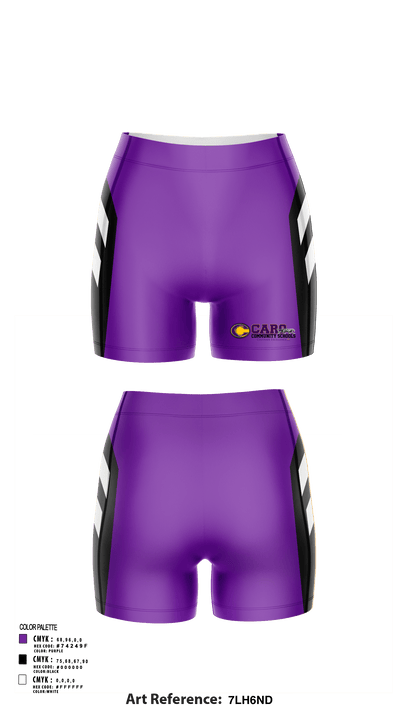 Caro High School Volleyball 92825459 Women's Shorts - 125