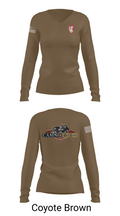 Charlie Battery, 1st Battalion 1st Air Defense Artillery Regiment 30470719 Women's Long Sleeve V-neck Shirt - 17