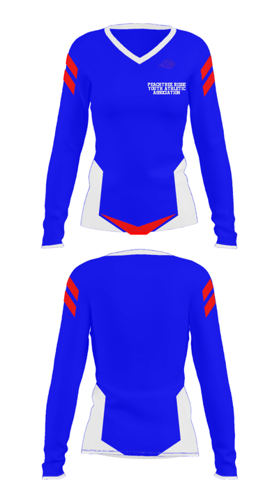 Peachtree Ridge Youth Athletic Association 90970358 Women's Long Sleeve V-neck Shirt - 39